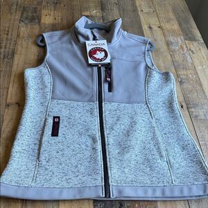 Canada Weather Gear Light Gray Vest SIZE M